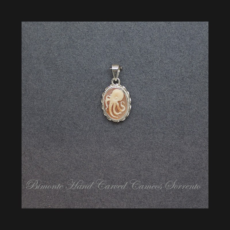 "Octopus" Cameo Pendant