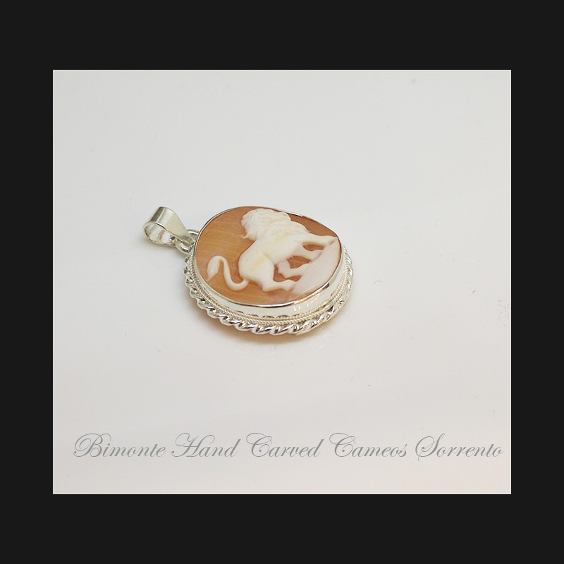 "Lion" Cameo Pendant