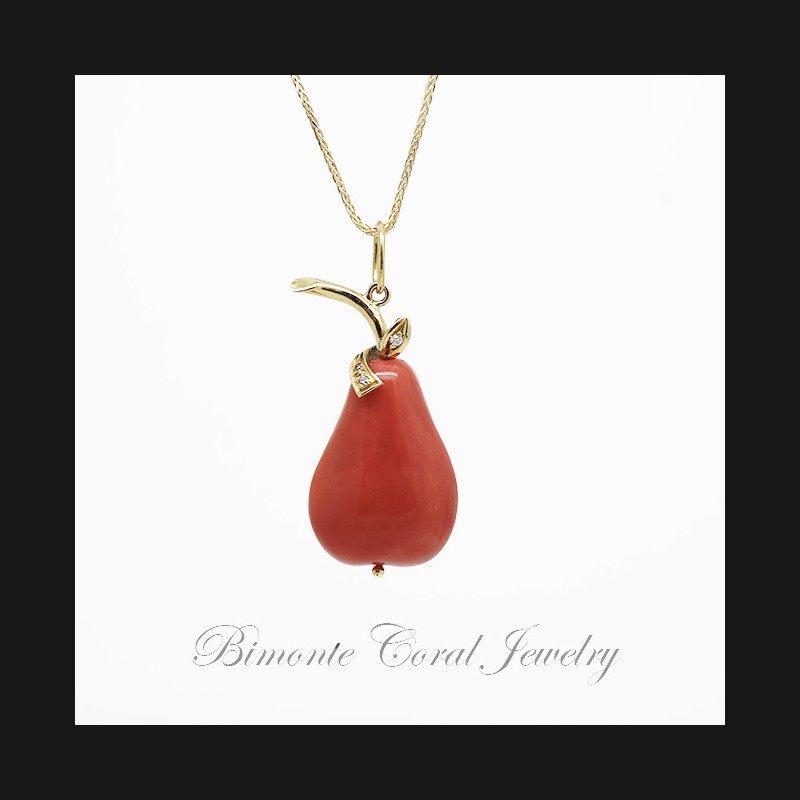 "La Pera" Coral Necklace