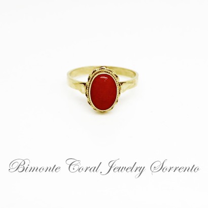 "Tradizione" Red Coral Ring