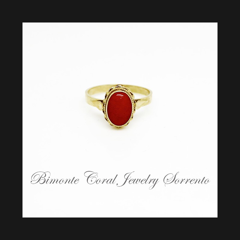 "Tradizione" Red Coral Ring