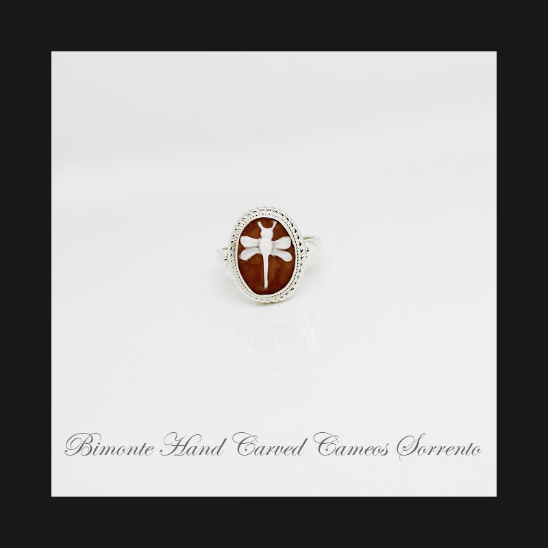 ''Dragonfly'' Cameo Ring