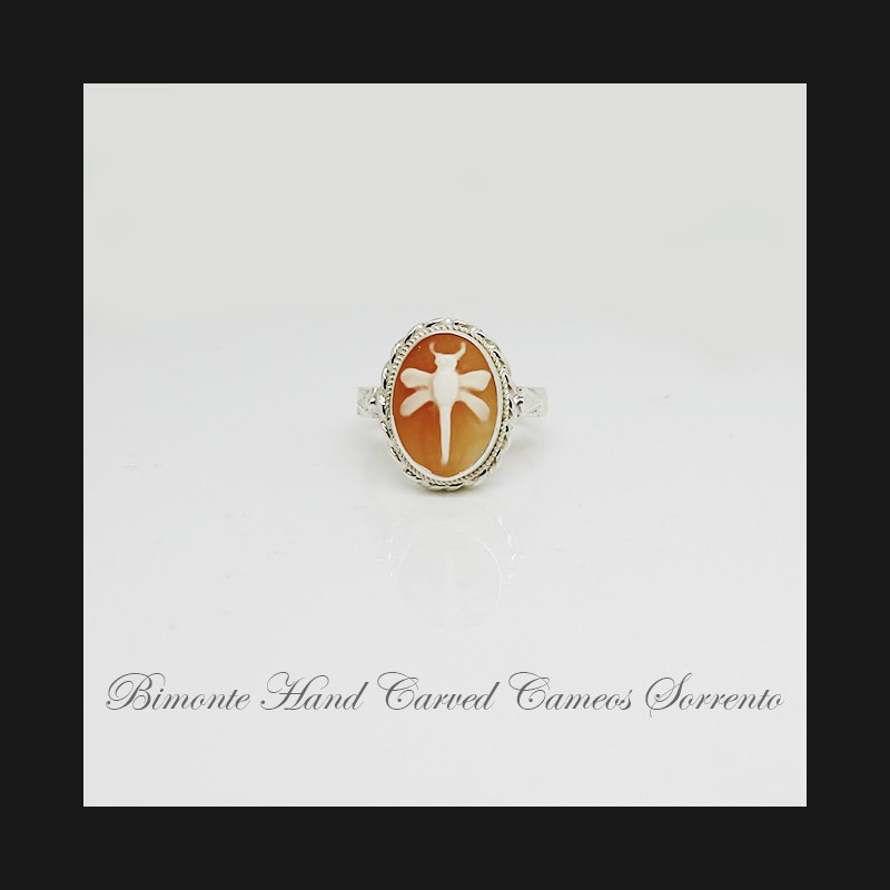 ''Dragonfly'' Cameo Ring
