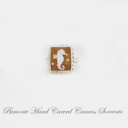 ''Seahorse'' Cameo Ring