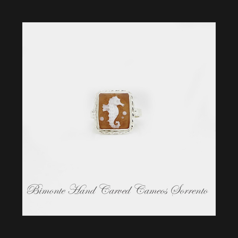 ''Seahorse'' Cameo Ring