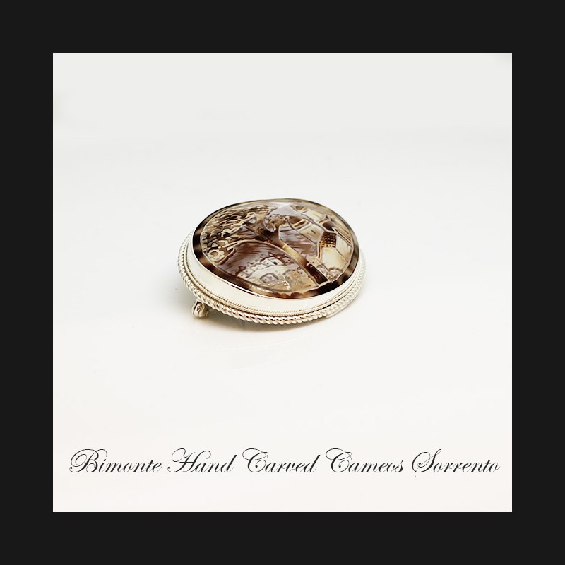 "Amalfi Coast"Cameo Brooch And Pendant