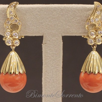 "Palletta Regina" Coral Earrings
