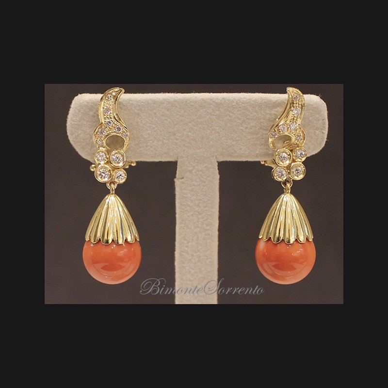 "Palletta Regina" Coral Earrings