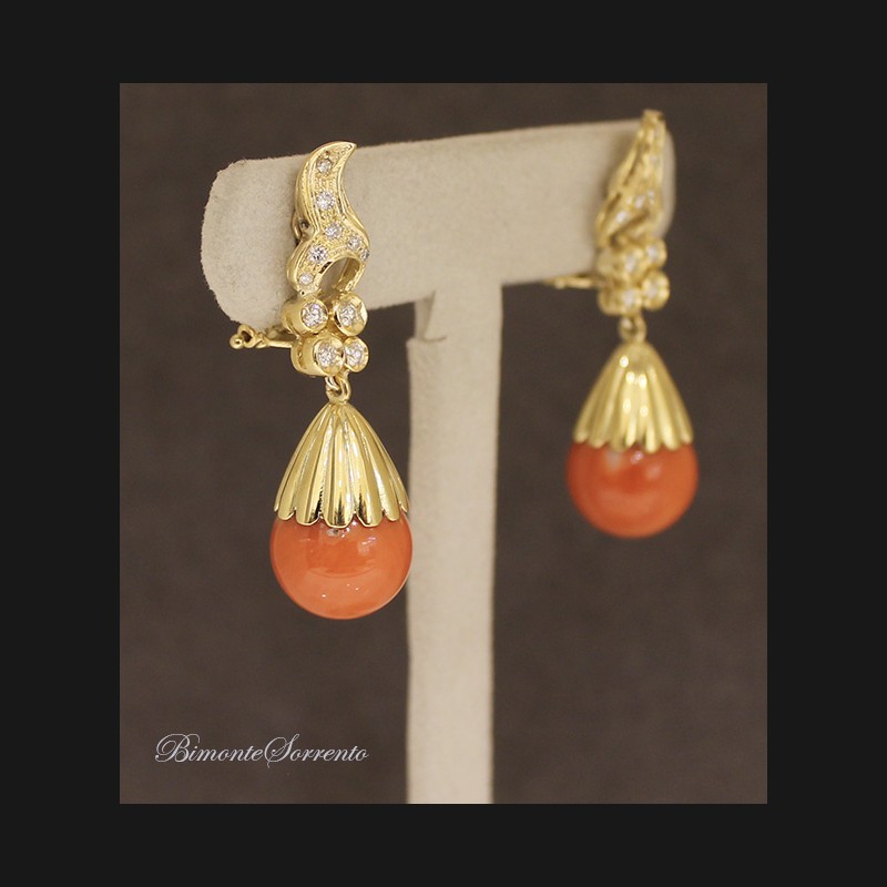 "Palletta Regina" Coral Earrings