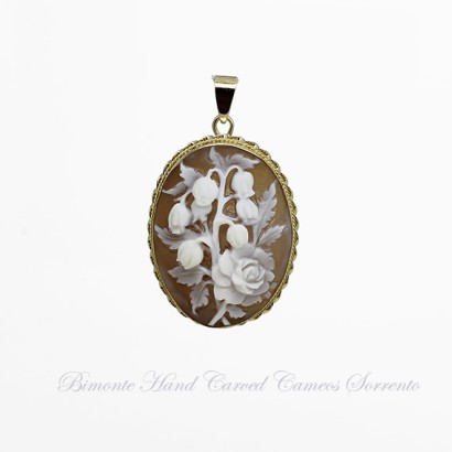 ''The Lily of the Valley and the Rose'' Cameo Pendant