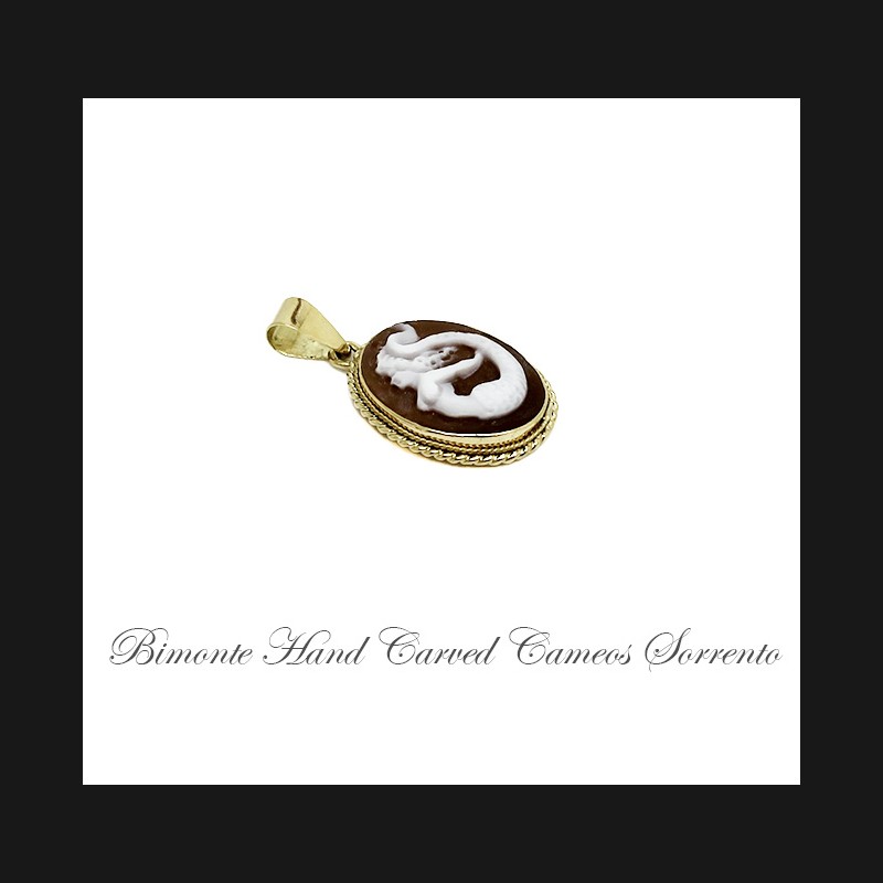 "Siren of Sorrento" Cameo Pendant