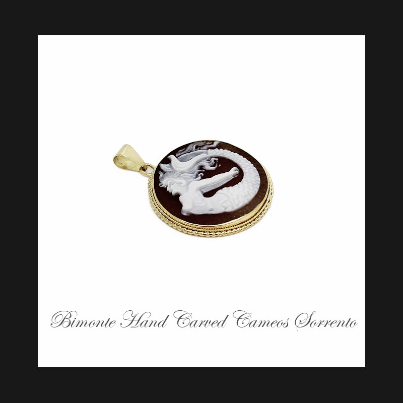 "Siren of Sorrento" Cameo Pendant