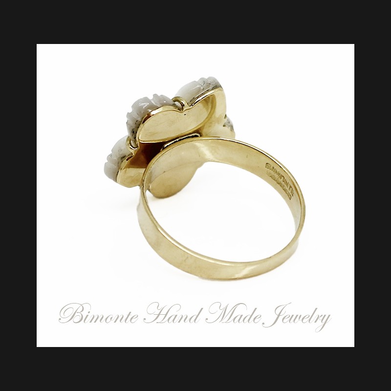 "Fiore Bianco" Mother of Pearl Ring