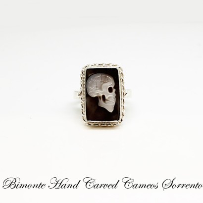 "Memento Mori"Cameo Ring
