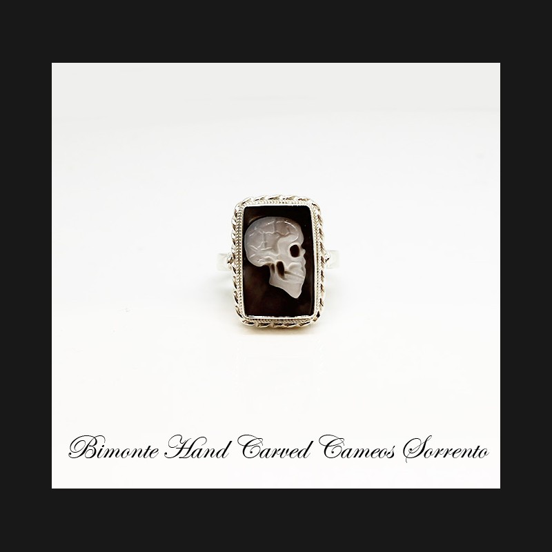"Memento Mori"Cameo Ring