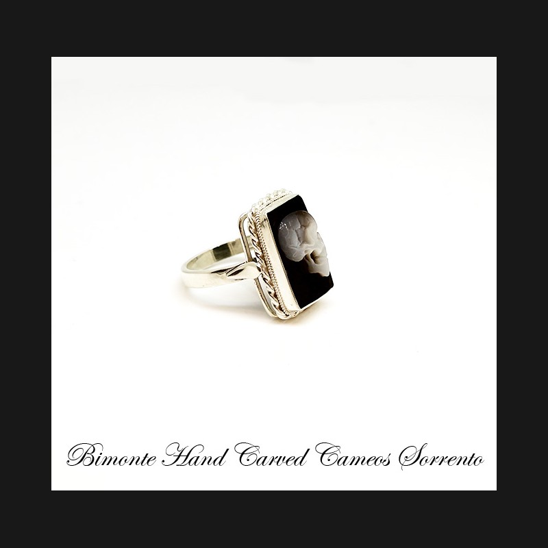 "Memento Mori"Cameo Ring