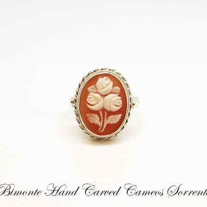 "Roses"Cameo Ring