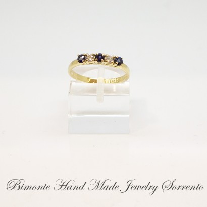 "Cinque Pietre"Gold Ring