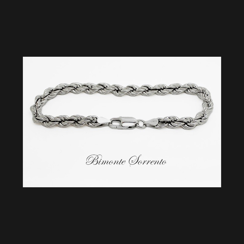 "Rope" Sterling Silver Bracelet