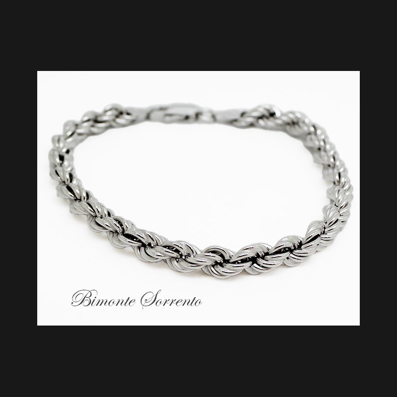 "Rope" Sterling Silver Bracelet