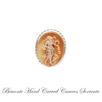 "Flora"Cameo Brooch And Pendant