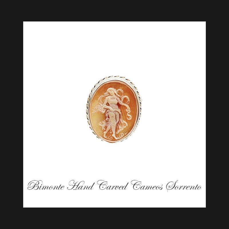 "Flora"Cameo Brooch And Pendant