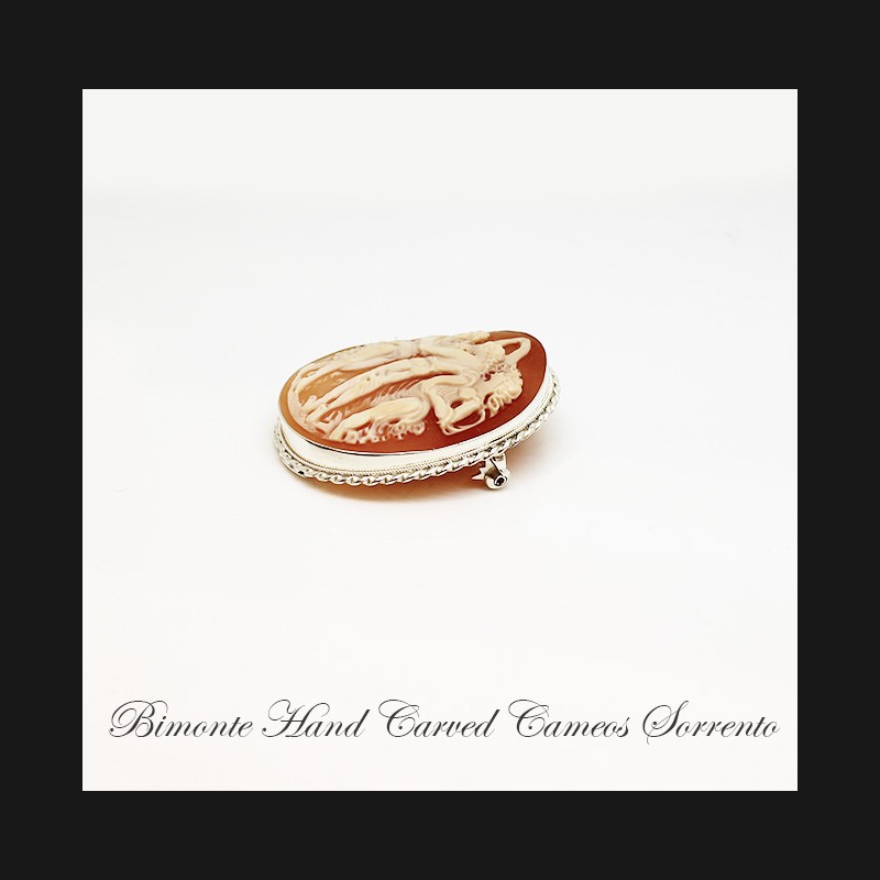 "Tre Grazie"Cameo Brooch And Pendant