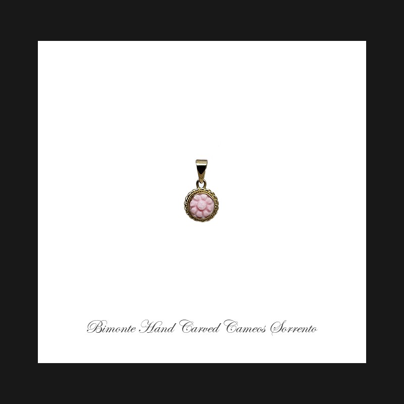''Flower of Joy'' Cameo Pendant