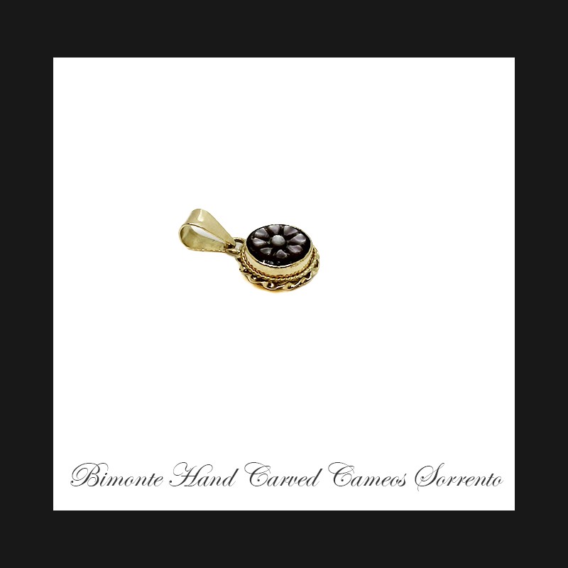 ''Flower of Joy'' Cameo Pendant
