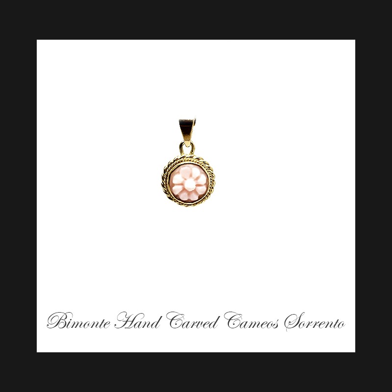 ''Flower of Joy'' Cameo Pendant