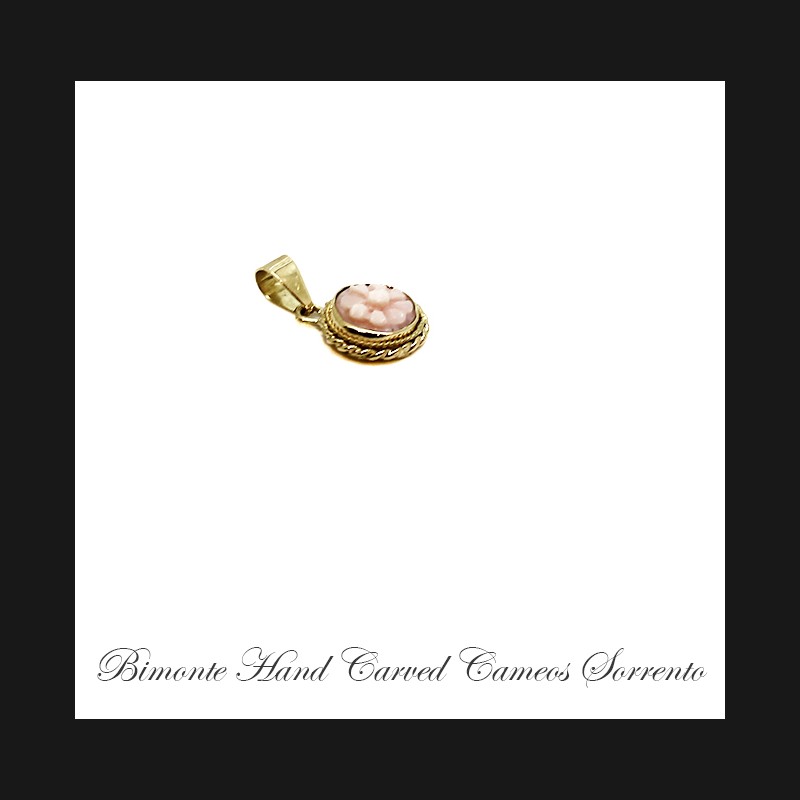 ''Flower of Joy'' Cameo Pendant
