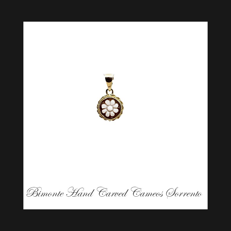 ''Flower of Joy'' Cameo Pendant