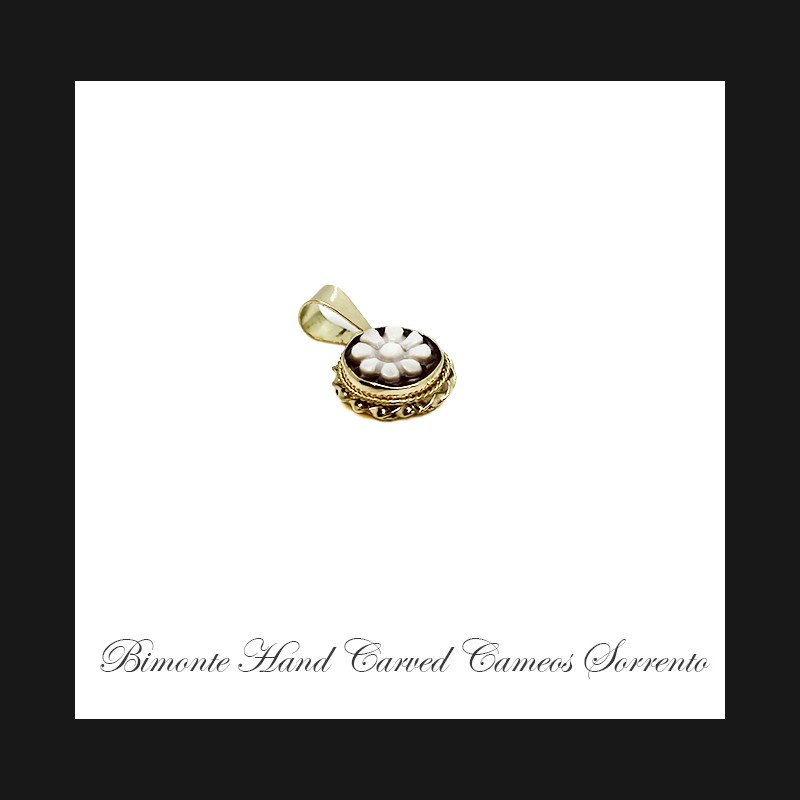 ''Flower of Joy'' Cameo Pendant