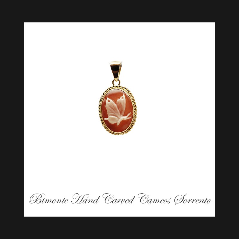 "Butterfly"Cameo Pendant