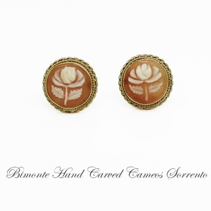 "Roses" Cameo Earrings