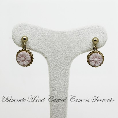 "Flower of Joy" Cameo Earrings