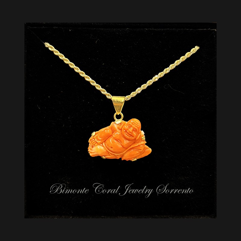 "Buddha" Coral Necklace