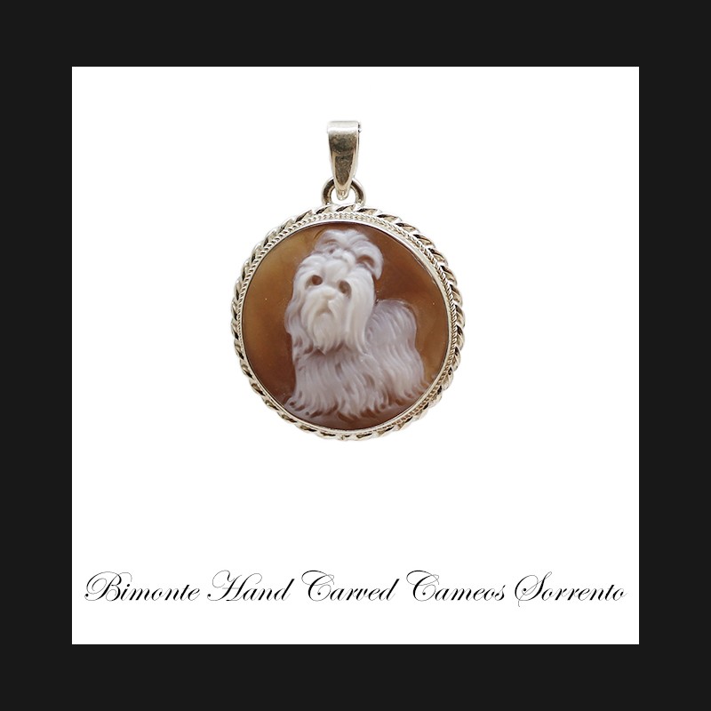 "Shih Tzu"Cameo Pendant