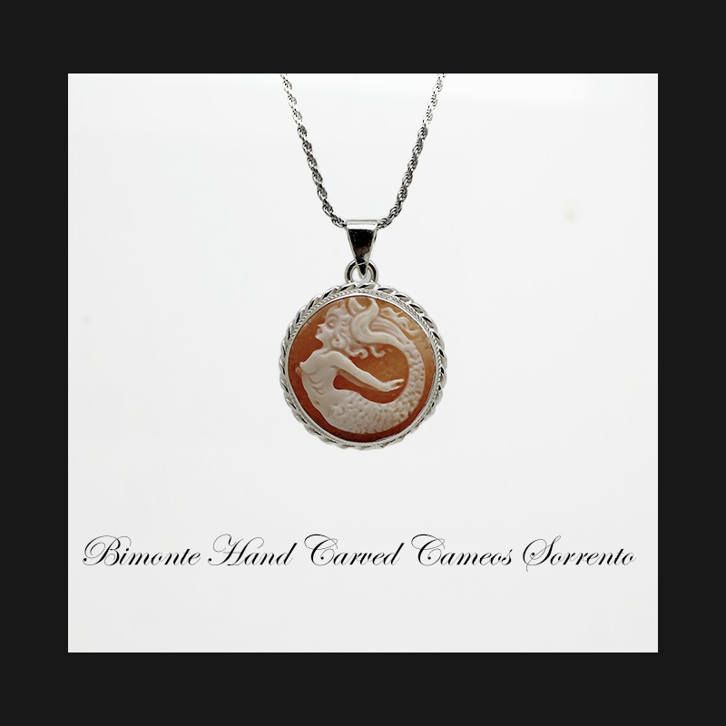 "Siren of Sorrento" Cameo Necklace