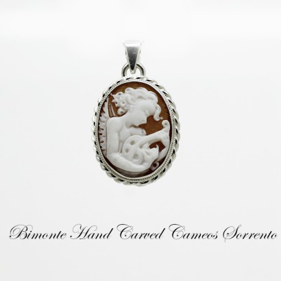 "Love and Music"Cameo Pendant