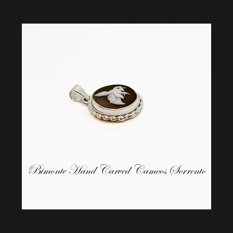 "Love and Music"Cameo Pendant
