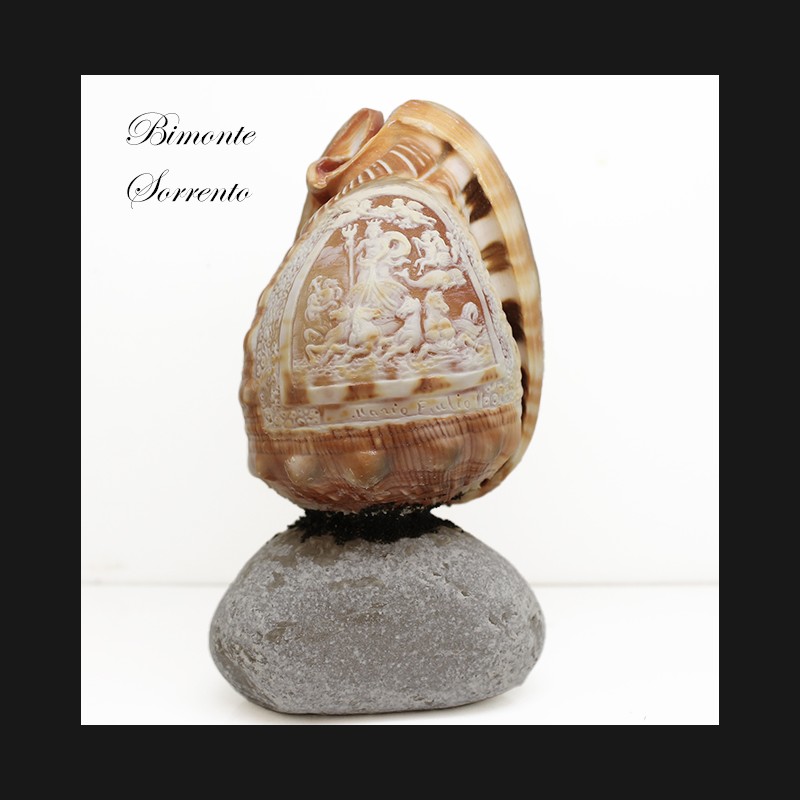 "Il trionfo di Nettuno" Micro Shell Cameo