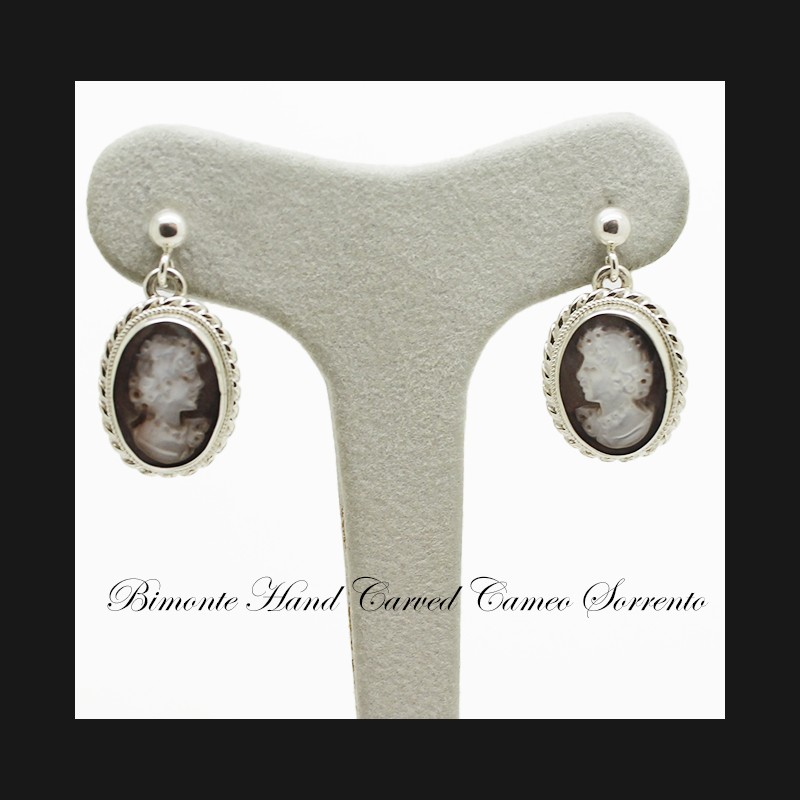 "Flora"Cameo Earrings