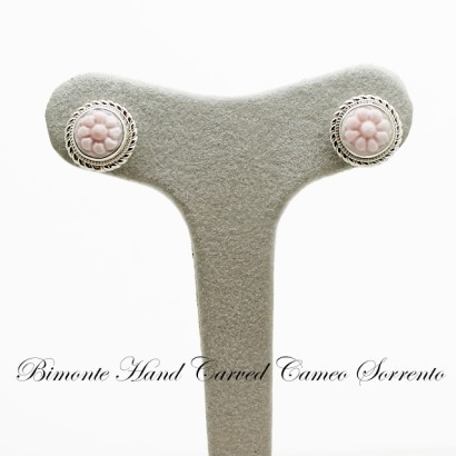 "Flower of Joy" Cameo Earrings
