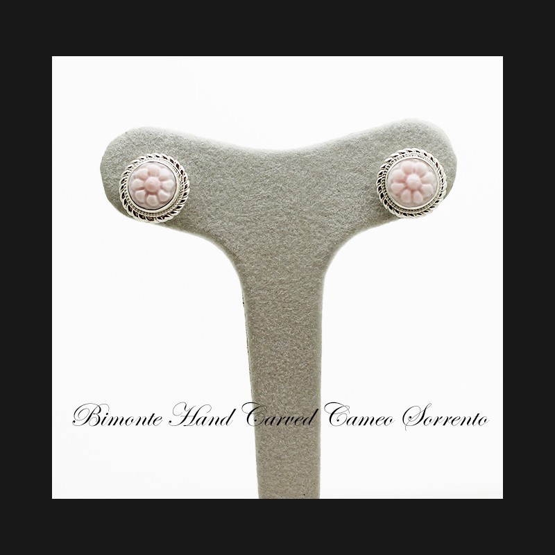 "Flower of Joy" Cameo Earrings