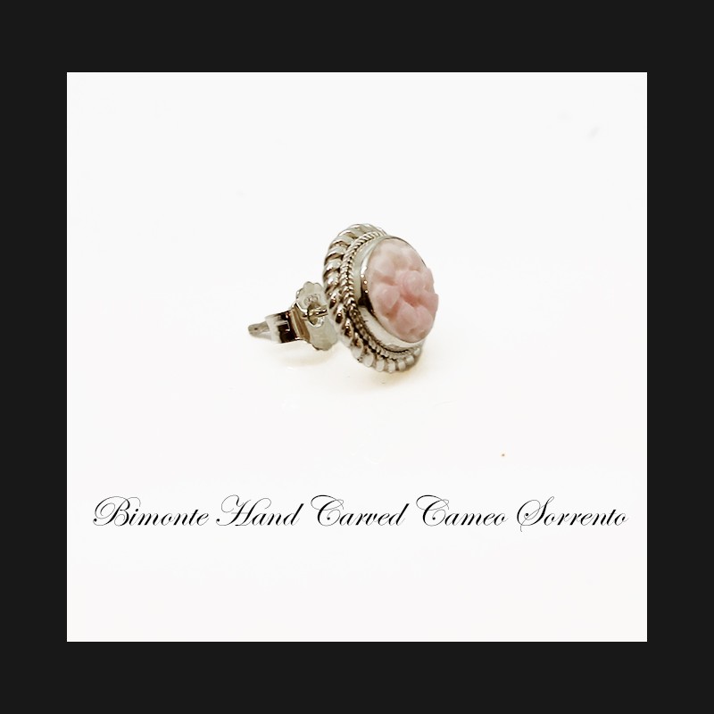 "Flower of Joy" Cameo Earrings