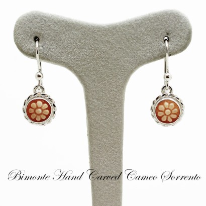 ''Flower of Joy'' Cameo Earrings