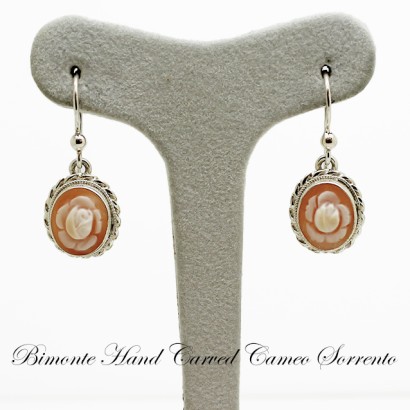 "Rose"Cameo Earrings