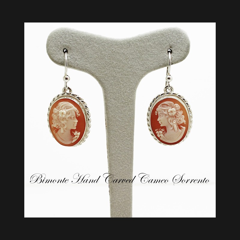 "Bella" Cameo Earrings