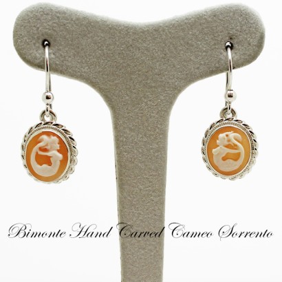 "Siren of Sorrento" Cameo Earrings